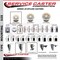 Service Caster 3 Nylon Wheel Swivel 7/16'' Grip Ring Stem Caster with Brake SCC-GR20S314-NYS-TLB-716138 - alternate 3